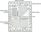 GPS Map Plotting Protractor — Military Map Marking | Coordinate Scale | Degrees - Image 3