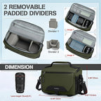 RAINSMORE Camera Bag, DSLR/SLR/Mirrorless Small Camera Sling Bag Waterproof - Image 2