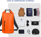 IDRYBAG Dry Bag for Kayaking Waterproof 2L/5L/10L/15L/20L, Small Dry Sack - Image 3