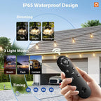 addlon 198FT Solar String Lights Outdoor Waterproof 6W Panel - Image 2
