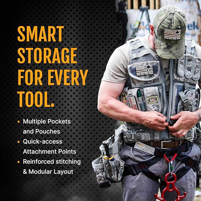 Spec Ops Tool Gear SF-18 Charlie 2.0 Tactical Tool Vest & Belt | Modular MOLLE - Image 4
