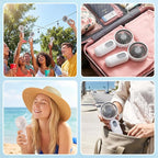 Rossesay 96 Pcs Mini Portable Fan Bulk Cute Handheld Lightweight Small Little - Image 6