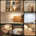 Reoshine Motion Sensor Light Indoor, 80 LED Under Cabinet Lighting Battery - Image 9