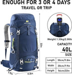 N NEVO RHINO 40L Internal Frame Hiking Backpack - Image 8