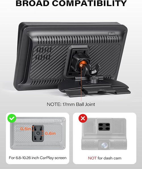 1Zero CD Slot Mount for CarPlay Screen, 360° Rotation Tool-Free Installation - Image 2