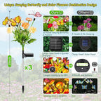 GARPAR Solar Garden Decor, 3 Pack Solar Lights - Image 7