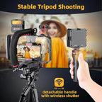 Zeadio All-in-One Smartphone Camera Stabilizer Kit, Portable Handheld Video Rig - Image 5
