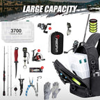 Piscifun Fishing Backpack with Rod Holder, Lightweight Sling Bag Storge Gear - Image 6