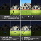 SANSI 36W 3600LM LED Motion Sensor Outdoor Light, 000 Hrs Lifespan Security - Image 4