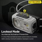 Nitecore NU21 360 Lumen Ultra Lightweight Outdoor Headlamp Dual Beam USB-C - Image 6