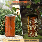 2 Pack Solar Lanterns Outdoor Hanging Hummingbird Decor Lantern, Waterproof - Image 5