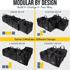 XL Modular Trunk Organizer System – 4 Section Extra Large Car Cargo Organizer - Image 2