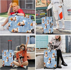 ANNA QUEEN Winter Penguin Luggage Cover, Cute Penguin on Ice Pattern Suitcase - Image 7