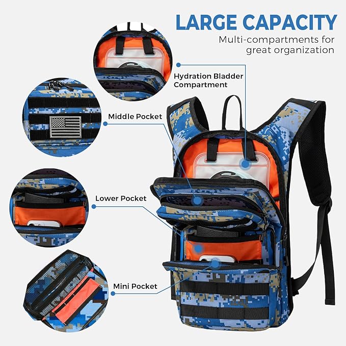 Koculemi Tactical Hydration Backpack - Image 4