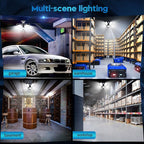 TANBABY 2 Pack LED Garage Lights, 150W Deformable Garage Light Bulb, Total - Image 5