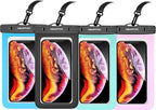 4 Pack 8.5“ Waterproof Cell Phone Pouch by Newppon