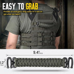 Tactical Paracord Handle，9-core Weaving Paracord Strap - Image 2