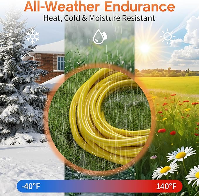 100 ft 10 Gauge Heavy Duty 3 Outlet Extension Cord Splitter - Image 6
