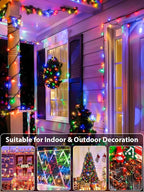 33 FT 100 LED Christmas Decoration Indoor Outdoor, Connetable Green Wire - Image 5