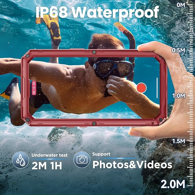 Mitywah Waterproof Case for iPhone 17 Pro, Rugged Metal Case - Image 3