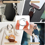 Gkeygo Key Ring Clip, 1 Inch Keychain Rings, 8 Pack Round Carabiner Clip - Image 3
