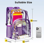 Vorspack Clear Backpack Heavy Duty PVC Transparent Backpack - Image 2