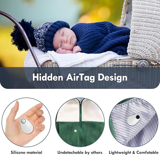 for Airtag Holder for Kids Hidden 2 Pack GPS Tracker Case, Anti-Removal - Image 5