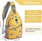 ZOMAKE Sling Bag, Small Crossbody Sling Backpack, Water Resistant Shoulder - Image 2