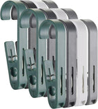 Multipurpose Hook Clips, Strong Large Plastic Clothes Clip Hanger, S Hooks by KooNiosio