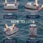 Haimont Large Waterproof Duffel Backpack Roll-Top Heavy Duty Dry Duffle Bag - Image 4