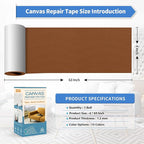 KING MOUNTAIN Canvas Repair Tape, Outdoor Gear Patch, 4×63 Inches, Waterproof - Image 4