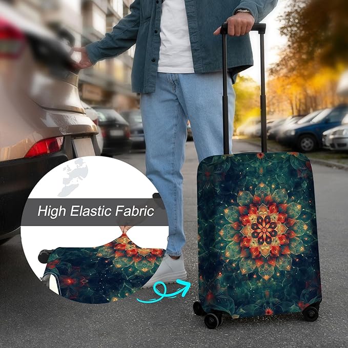 Luggage Cover Protector for 19-20 Inch Suitcases, TSA Approved Elastic Travel - Image 4