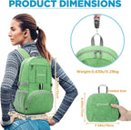 ZOMAKE Ultra Lightweight Packable Backpack 25L, Small Foldable Backpacks Hiking - Image 2