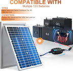 SUNER POWER 12V Solar Panel Kit 30W, High Efficiency 30 Watt Solar Panel + - Image 6