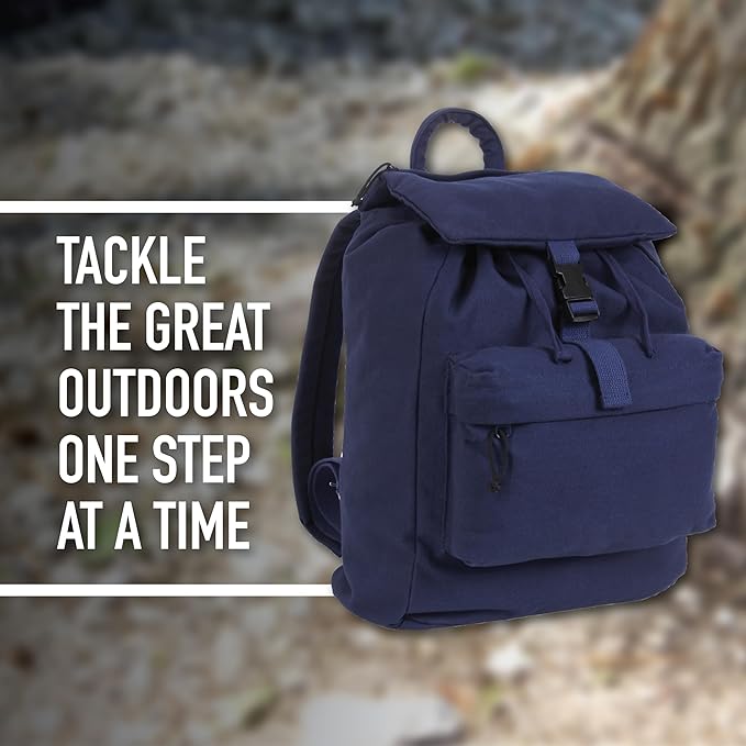 Rothco Canvas Daypack – Heavy-Duty Cotton Canvas Backpack - Image 7