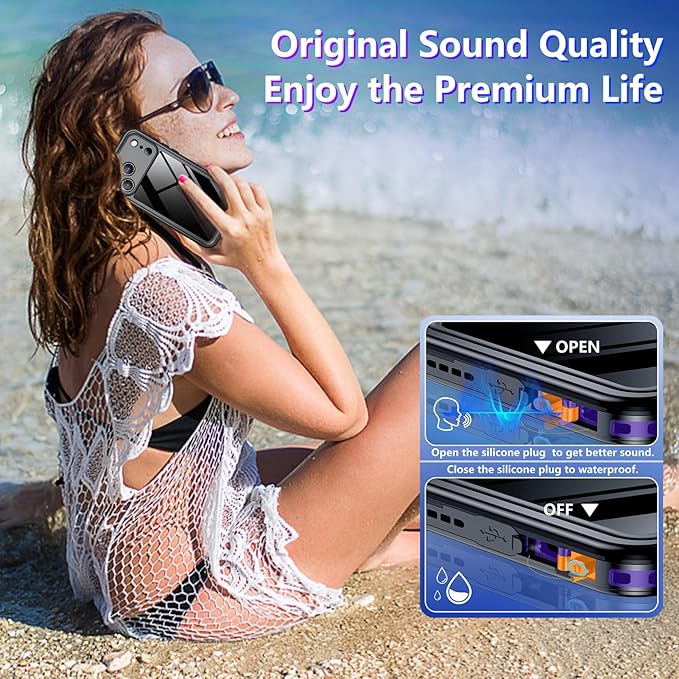 Temdan Compatible with iPhone 17 Pro Case, Waterproof Built-in Screen & Camera - Image 6