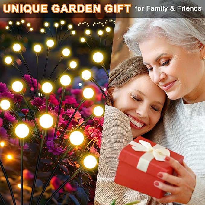 NBQQ Solar Garden Lights Outdoor, Waterproof Solar Powered Lights - Image 5