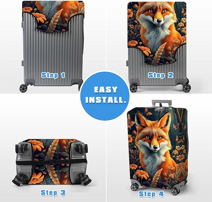 Luggage Cover Protector for 22-24 Inch Suitcases, TSA Approved Elastic Travel - Image 6
