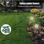 50Ft Outdoor Extension Cord Multiple Plugs- Evenly Spaced 6 Outlets Plugs - Image 3