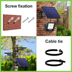 intelamp Solar Lights Outdoor, 4400mAh Solar Powered Flood Lights, Security - Image 5