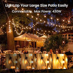 OHLUX Outdoor String Lights, 27FT LED Patio Lights - Image 6
