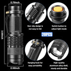 Fumete 20 Pieces LED Flashlight Mini 3 Mode Tactical Torch Small Water - Image 2