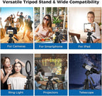 75" Camera Tripod, Heavy Duty Aluminum Camera Stand - Image 2