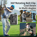 Socool 14500mAh Portable Waist Fan Clip on Belt 360 Rotation Wearable - Image 5