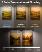EZVALO Picture Lights for Wall, 16in Rechargeable 6000mAh Battery Operated - Image 2