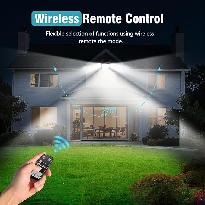 Solar Lights Outdoor Waterproof- 2800LM 200LED Solar Motion Sensor Lights - Image 5