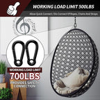 Spring Snap Hooks, Heavy Duty Rope Connector, Quick Link Carabiners Spring Snap - Image 3