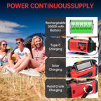 Emergency Radio Hand Crank Solar, AM/FM/NOAA Weather Radio Built-in 20000mah - Image 4