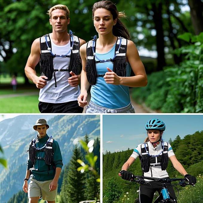 ITIEZY Running Vest for Women Men, 5L Hydration Backpack Lightweight Running - Image 7