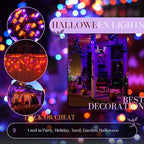 Connectable Purple and Orange Halloween Lights, Twinkle Light - Image 5